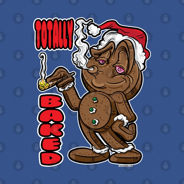 Gingerbread Man Totally Baked with blunt by eShirtLabs