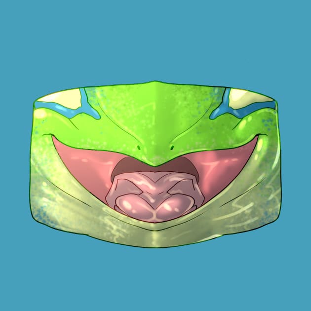 Green Tree Frog Mask by Acteus