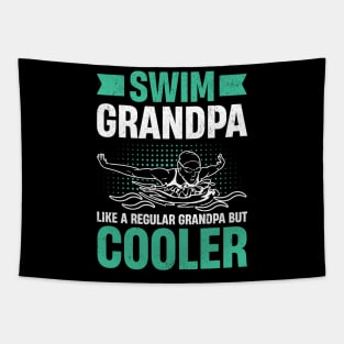 Swim Grandpa - Wave Motion Design Tapestry