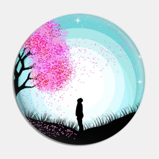 Lonely night sky Pin