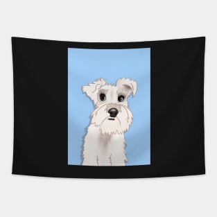 Belle the White Miniature Schnauzer Dog Tapestry