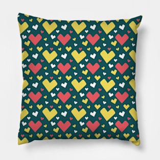 Colorful Hearts Pattern 019#001 Pillow