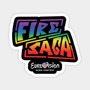 Fire Saga Logo (instrument case version) Magnet