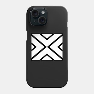 Abstract geometric pattern - black and white. Phone Case