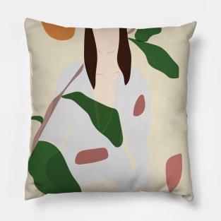 Woman Flower Pillow