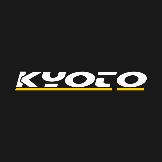 kyoto city of japan by creative words