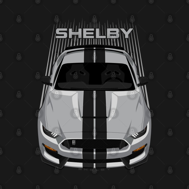 Ford Mustang Shelby GT350 2015 - 2020 - Avalanche Grey - Black Stripes by V8social