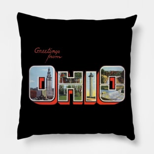 Greetings from Ohio Pillow