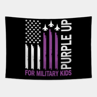 Purple Up For Military Adul Tapestry