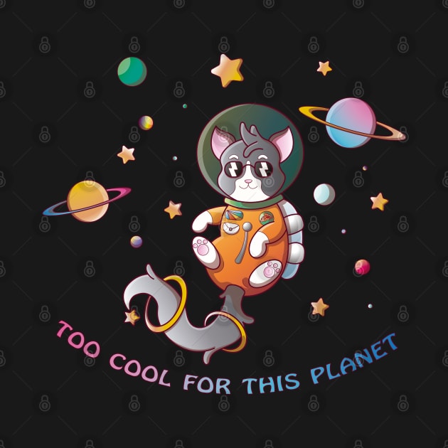 Too Cool For This Planet by Chinchila Art