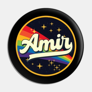 Amir // Rainbow In Space Vintage Style Pin