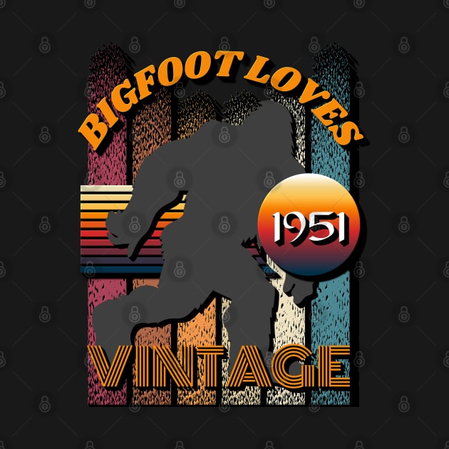 Bigfoot Loves Vintage 1951 by Scovel Design Shop