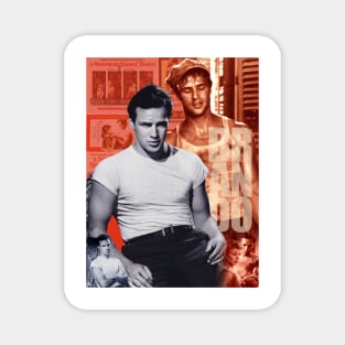 Marlon Brando Collage Portrait 1 Magnet