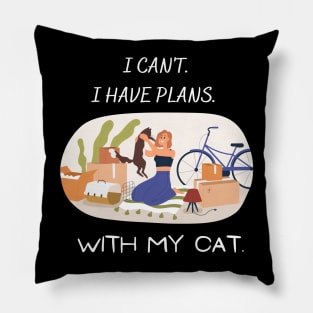 I can't. I have plans. With my cat. Pillow