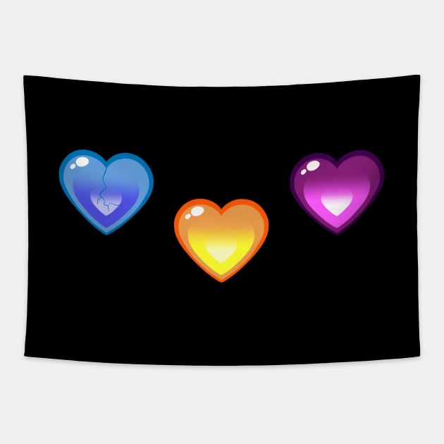 Lewis Hearts Tapestry by SigmaEnigma