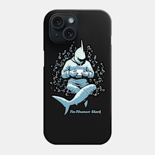 The Fin-Fluencer | A Shark T-Shirt Phone Case