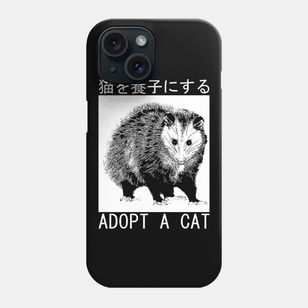 Adopt a Cat Possum Japanese Phone Case by giovanniiiii