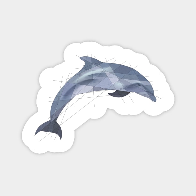 Dolphin Magnet by Blacklightco