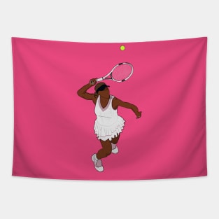 Serena Williams Serve Tapestry