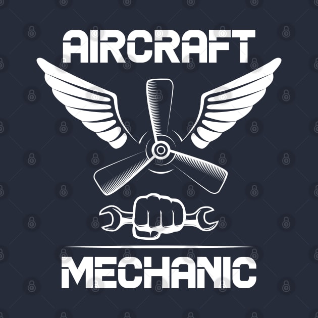 Airplane Aircraft Mechanic Aviation by chidadesign