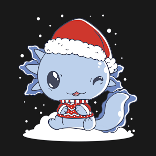 Cute Christmas Axolotl T-Shirt