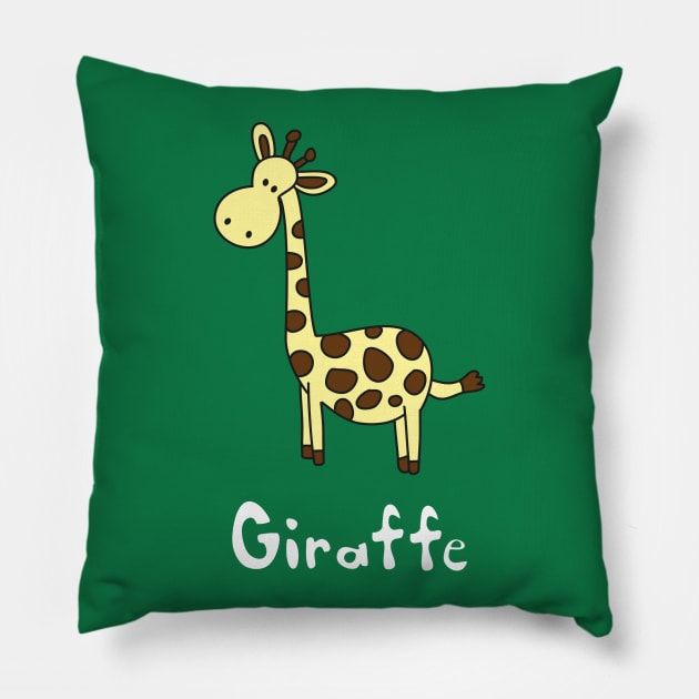 Giraffe Pillow by ptdoodles