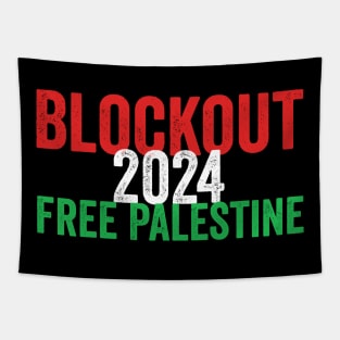 Blockout 2024 free Palestine Tapestry