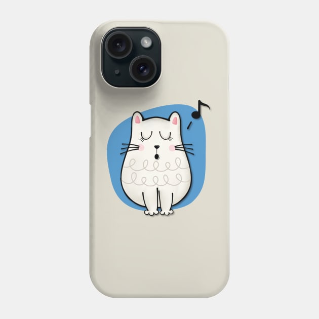 The singing Cat Phone Case by AlondraHanley