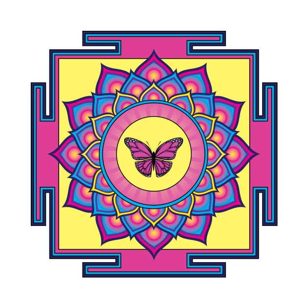 Butterlfy Mandala by GalacticMantra