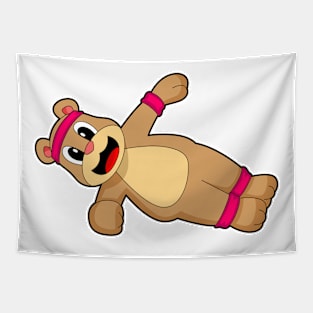 Bear Fitness Abs Workout Sports Tapestry