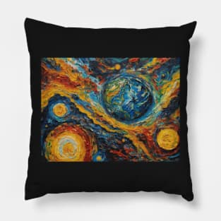 Earth and the Galaxy Pillow