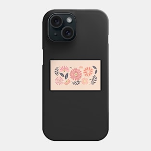 Bees and blush flowers boho coffee mug Phone Case