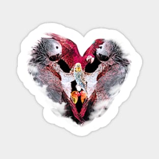 Birds Heart Magnet