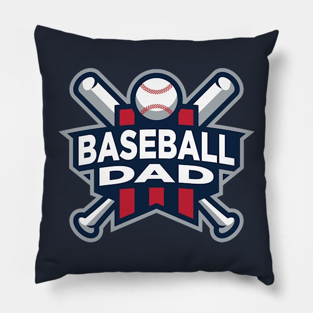 Baseball Dad Pillow by Fourteen21 Designs