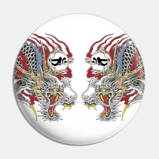 Kiryu Kazuma dragon tattoo mirrored Pin