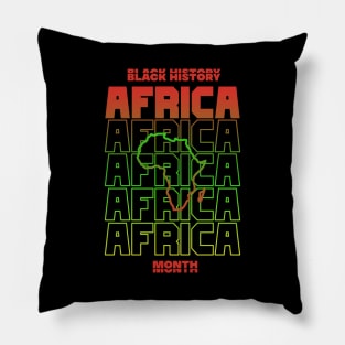 Black History Month - africa Pillow