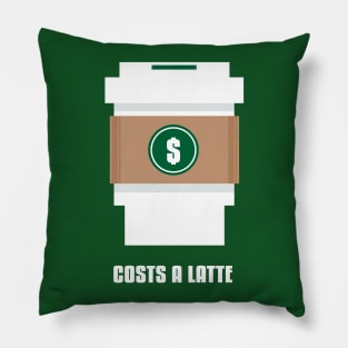 Coffee Costs a Latte Pillow