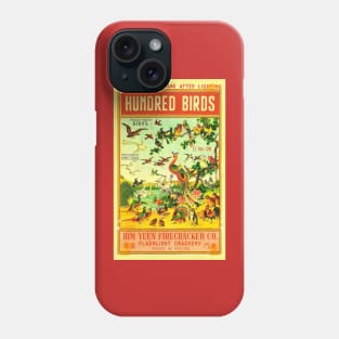 VINTAGE FIRECRACKER HUNDRED BIRDS MADE IN MACAU Phone Case