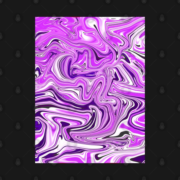 Purple Digital Fluid Art by KaSaPo