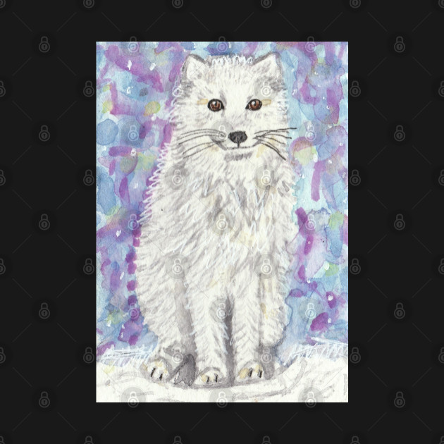 Artic fox wildlife art by SamsArtworks