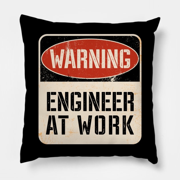 Engineer at work Pillow by MattDesignOne