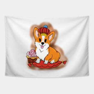 King Corgi Tapestry