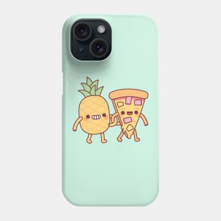 Cute Pineapple And Pizza Besties Phone Case