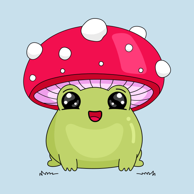 Frog and mushroom by My Happy-Design