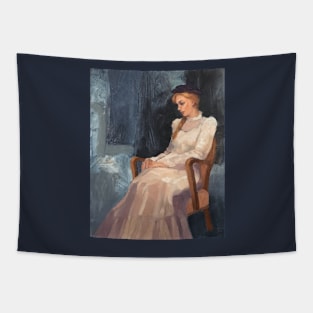 Carmen's White Dress Tapestry