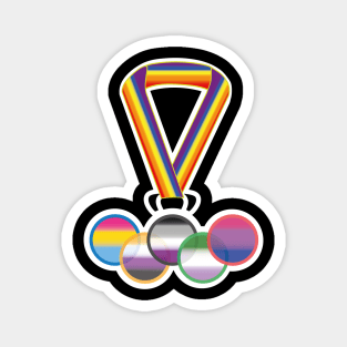 LGBTQIA+ medal Magnet