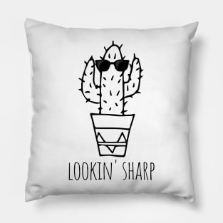 Funny Cactus With Sunglasses Pillow