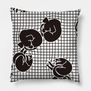 Sleeping Pets Vector Pattern Seamless Pillow