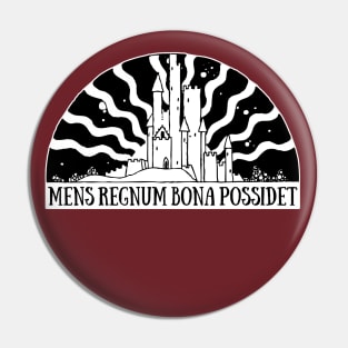 Mens Regnum Bona Possidet Pin