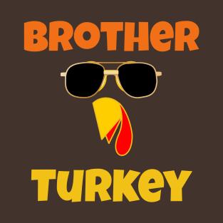 Brother Turkey Thanksgiving Family Matching Pajama T-Shirt